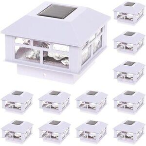 GreenLighting Modern Solar Post Cap Lights Fits 4x4 Wood, 5x5 PCV/Vinyl Outdoor